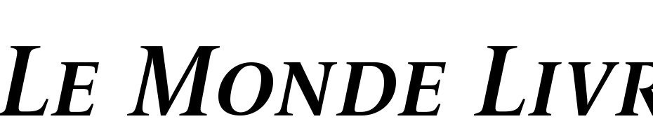 Le Monde Livre SC Semi Bold Italic Font Download Free
